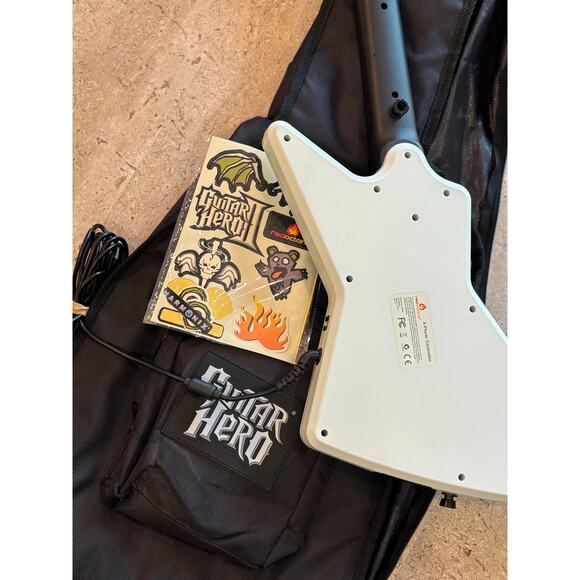 Guitar Hero X-Plorer Wired Guitar Controller Xbox 360 White – Tested & Working - Picture 7 of 8